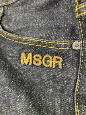 MSGR/デニムパンツ/パンツ/ブラック/表記無し