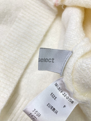 me+em select/ミームセレクト/ニット/セーター/トップス/ホワイト/F