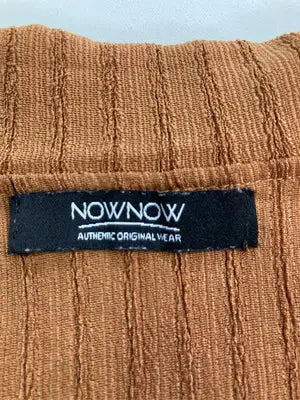 NOWNOW/ナウナウ/Tシャツ/カットソー/トップス/ブラウン/M   バスト79～87   身長154～162