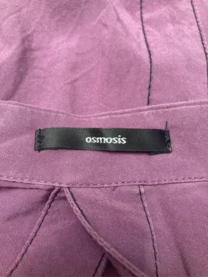 osmosis/オズモーシス/シャツワンピース/ワンピース/ドレス/パープル/ONE