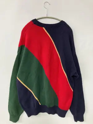 NAUTICA/ノーティカ/ニット/セーター/トップス/ネイビー/XL