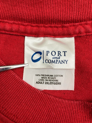 PORT and COMPANY/ポートアンドカンパニー/Tシャツ/カットソー/トップス/レッド/2XL