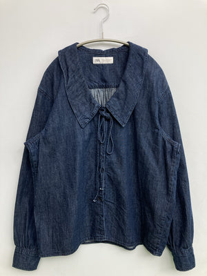 ZARA/ザラ/その他トップス/トップス/ブルー/xs