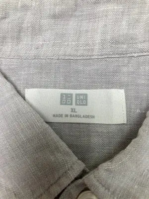 UNIQLO/ユニクロ/シャツ/ブラウス/トップス/グレー/XL