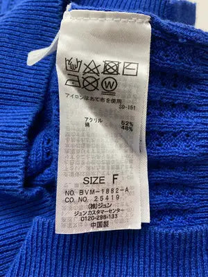 ViS/ビス/Tシャツ/カットソー/トップス/ブルー/F