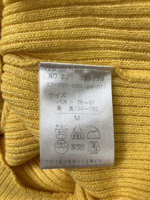 ニット/セーター/トップス/イエロー/M