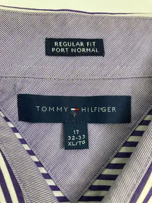 TOMMY HILFIGER/トミーヒルフィガー/シャツ/ブラウス/トップス/パープル/17   32-33   XL
