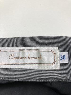 Couture brooch/クチュールブローチ/ミモレ/半端丈スカート/スカート/グレー/38