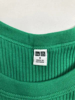 UNIQLO/ユニクロ/タンクトップ/トップス/グリーン/S