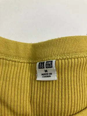 UNIQLO/ユニクロ/Tシャツ/カットソー/トップス/イエロー/M