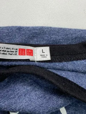 UNIQLO/ユニクロ/Tシャツ/カットソー/トップス/ネイビー/L