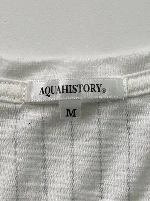 AQUAHISTORY/Tシャツ/カットソー/トップス/ホワイト/M