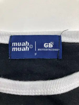 muah muah/ムーアムーア/Tシャツ/カットソー/トップス/ブラック/F