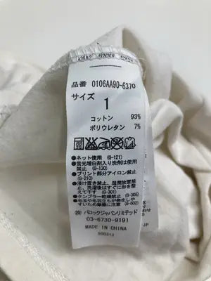 MOUSSY/マウジー/Tシャツ/カットソー/トップス/ホワイト/1