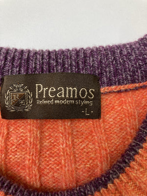 Preamos/ニット/セーター/トップス/オレンジ/L