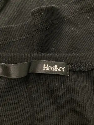 Heather/ヘザー/Tシャツ/カットソー/トップス/ブラック/F