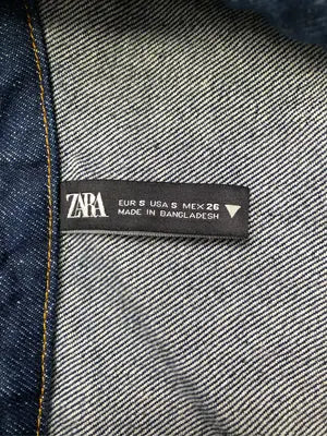 ZARA/ザラ/デニムジャケット/ジャケット/アウター/ネイビー/USA S