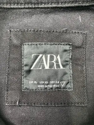 ZARA/ザラ/デニムジャケット/ジャケット/アウター/ブラック/USA XL
