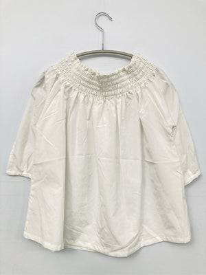 Emsexcite/エムズエキサイト/シャツ/ブラウス/トップス/ホワイト/M