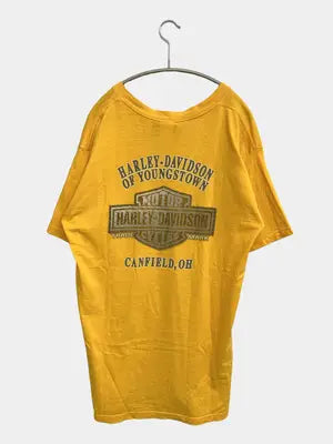 HARLEY-DAVIDSON/ハーレーダビッドソン/Tシャツ/カットソー/トップス/イエロー/L
