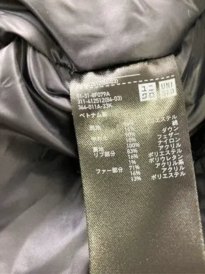 UNIQLO/ユニクロ/ダウンジャケット/コート/ジャケット/アウター/ブラック