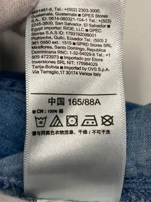 GAP/ギャップ/シャツワンピース/ワンピース/ドレス/ブルー/S