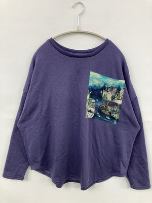 IS SCOLAR/イズスカラー/Tシャツ/カットソー/トップス/パープル/M