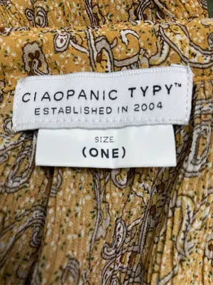 CIAOPANIC TYPY/チャオパニックティピー/シャツワンピース/ワンピース/ドレス/イエロー/ONE