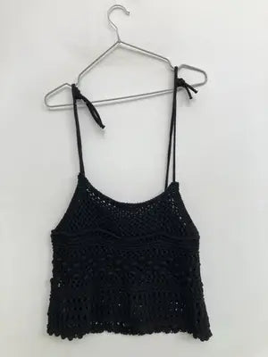 ZARA/ザラ/キャミソール/トップス/ブラック/USA S