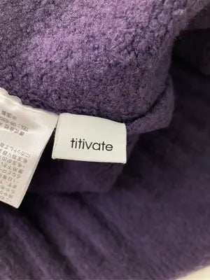 titivate/ティティベイト/ニット/セーター/トップス/パープル/S