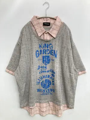 シャツ/ブラウス/トップス/グレー/2XL