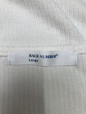 BACK NUMBER/バックナンバー/Tシャツ/カットソー/トップス/ホワイト/L