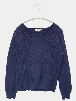 NATURAL BEAUTY BASIC/ナチュラルビューティーベーシック/ニット/セーター/トップス/ネイビー/M