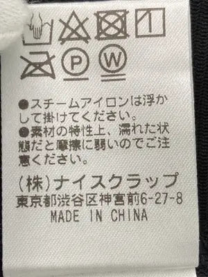 one after another NICE CLAUP/ワンアフターアナザーナイスクラップ/Tシャツ/カットソー/トップス/ブラック/F