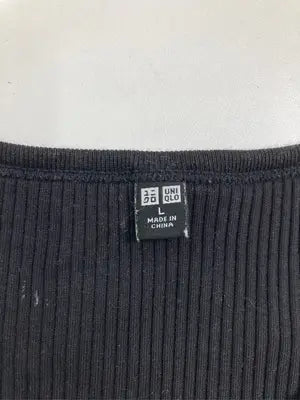 UNIQLO/ユニクロ/Tシャツ/カットソー/トップス/ブラック/L