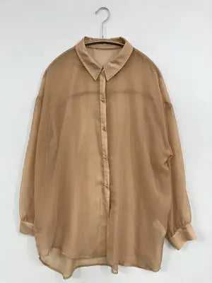 シャツ/ブラウス/トップス/ブラウン/F