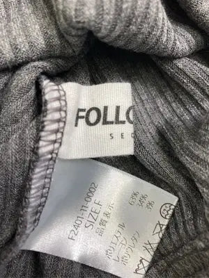 FOLLOWIN/フォロウィン/Tシャツ/カットソー/トップス/グレー/F