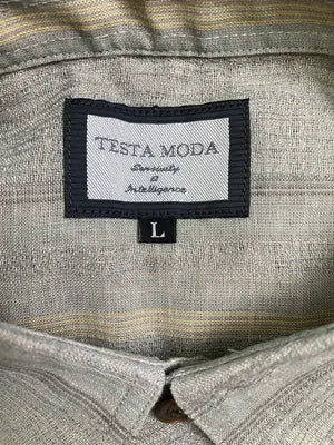 TESTA MODA/シャツ/ブラウス/トップス/ライトグリーン/L