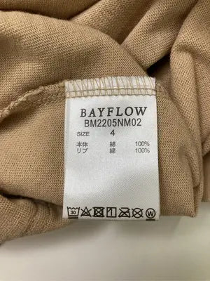 BAYFLOW/ベイフロー/Tシャツ/カットソー/トップス/ベージュ/4