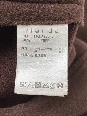 rienda/リエンダ/その他アウター/ジャケット/アウター/ブラウン/F