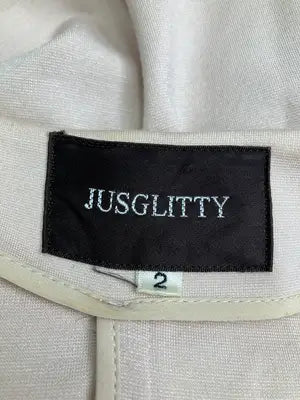 JUSGLITTY/ジャスグリッティー/ノーカラージャケット/ジャケット/アウター/ベージュ/2