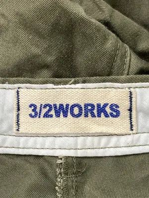 3/2WORKS/チノパンツ/パンツ/カーキ/S