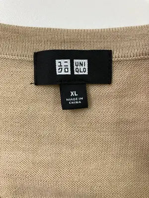UNIQLO/ユニクロ/ニット/セーター/トップス/ベージュ/XL