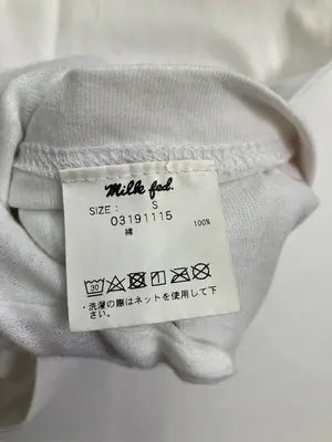 MILK FED./ミルクフェド/Tシャツ/カットソー/トップス/ホワイト/S