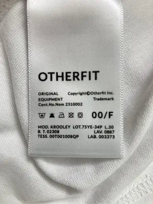 OTHERFIT/Tシャツ/カットソー/トップス/ホワイト/00/F