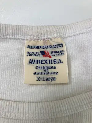 AVIREX U.S.A./アヴィレックスユーエスエー/Tシャツ/カットソー/トップス/ホワイト/XL
