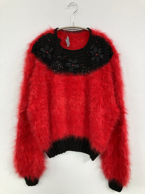 TEJIDOS CLAUDIA AICAIDE/ニット/セーター/トップス/レッド