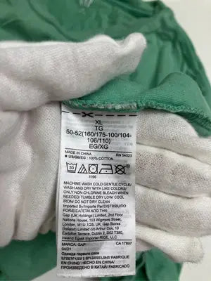 GAP/ギャップ/Tシャツ/カットソー/トップス/ライトグリーン/XL