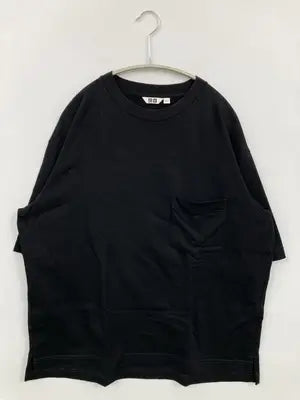 UNIQLO U/ユニクロユー/Tシャツ/カットソー/トップス/ブラック/L