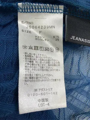 JEANASIS/ジーナシス/Tシャツ/カットソー/トップス/ブルー/F
